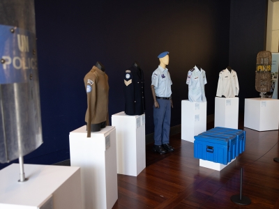 AFP peacekeeping items on display at the 60 years of police peacekeeping lunch.