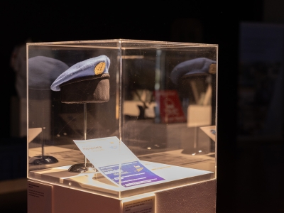 UN Beret on display as of the AFP Museum peacekeeping collection at the 60 years of police peacekeeping lunch.